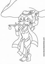 Krishna Drawing Line Cute Chintan Bhikaji Bhagavat Das sketch template