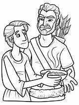 Jacob Esau Coloring Pages His Printable Isaac Bible Bowl Birthright Kids Stew Sells Sunday School Soup Birth Right Excange Para sketch template