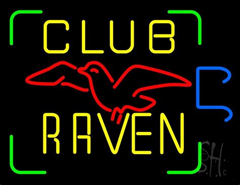 club raven led neon sign club neon sign  neon