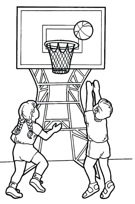 basketball court coloring page  getcoloringscom  printable