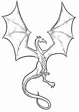 Dragon Coloring Pages Flying Baby Print Skyrim Clip Printable Easy Drawing Realistic Drawings Evil Simple Related Hard Arts Skeleton Color sketch template