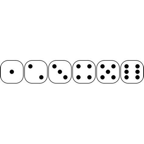 vector drawing   sided dice faces      svg
