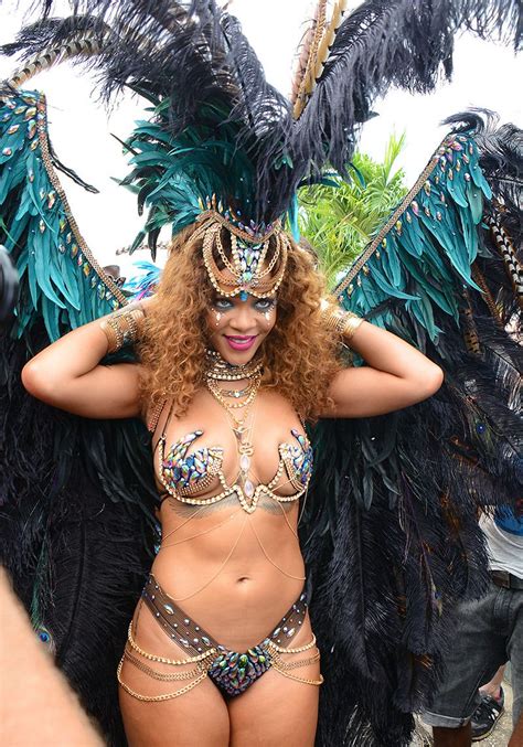 Rihanna’s Sexiest Crop Over Festival Bejeweled Bikinis