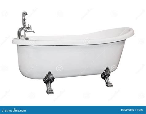 vintage bath stock image image  metal bathtub cutout