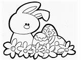 Easter Coloring Pages Bunny Printable Bunnies Kids sketch template