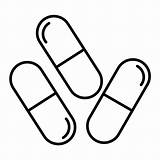 Pill Drug Medication Capsules Prescription Iconfinder sketch template