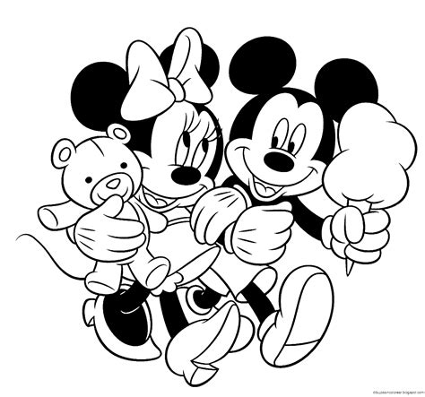 minnie dibujos  colorear mickey mouse imprimir mickey  minnie