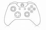 Xbox Controller Template Playstation Coloring Game Printable Vector Cake Outline Pages Drawing Gaming Works So Drawings Blank Box Custom Games sketch template
