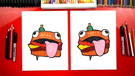 fortnite hamburger coloring page aimbooster  time