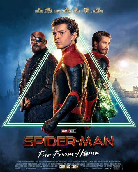 spider man   home posters     distance