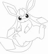 Coloring Pages Glaceon sketch template