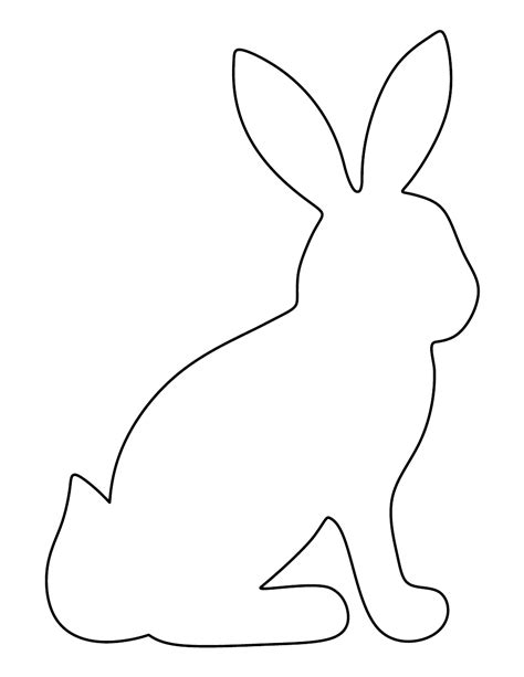 rabbit template  printable printable templates