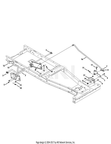 mtd ajc  parts diagram  deck lift