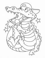 Crocodile Coloring Pages Alligator Printable Baby Color Clipart Kids Superstar Singing Print Library Popular Line Getcolorings Coloringhome Comments sketch template