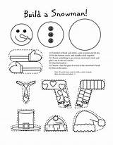 Snowman Printable Crafts Coloring Craft Christmas Kids Pages Snow Activity Templates Printables Arts Preschool Build Fun Cut Woman Smarty Pants sketch template