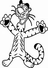 Coloring Tiger Cat Wecoloringpage Pages sketch template