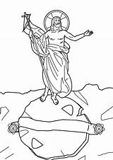 Jesus Coloring Tomb Getcolorings Resurrection sketch template