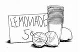 Limonada Lemoniada Kolorowanka Lemonade Cytryna Mamydzieci Cytrynowa Tudodesenhos Lemons sketch template