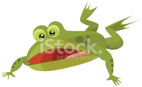 falling frog stock vector