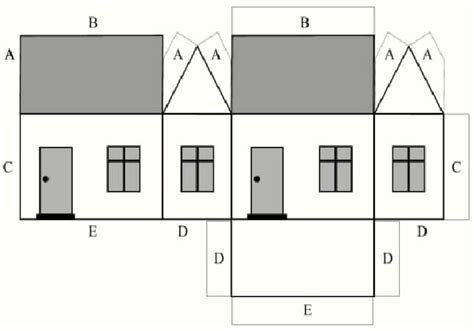 house plans paper house template house template paper houses