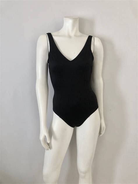 vintage swimwear women s 80 s black one piece etsy in 2020 vintage