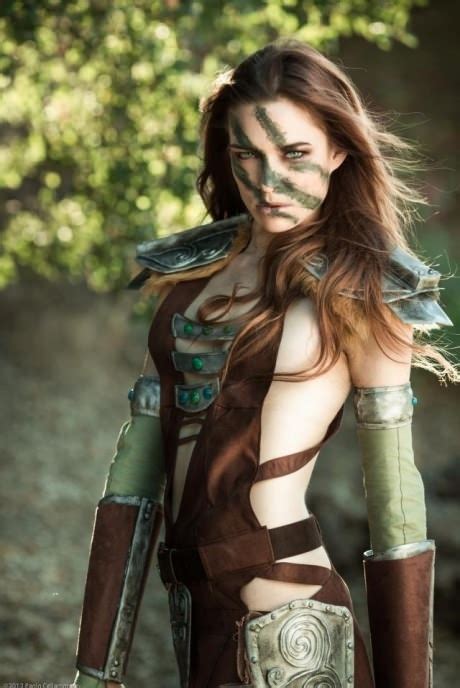 lydia from the elder scrolls v skyrim huntress cosplay skyrim