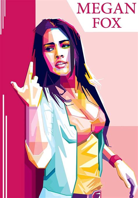 Megan Fox Digital Art By Tom Cage