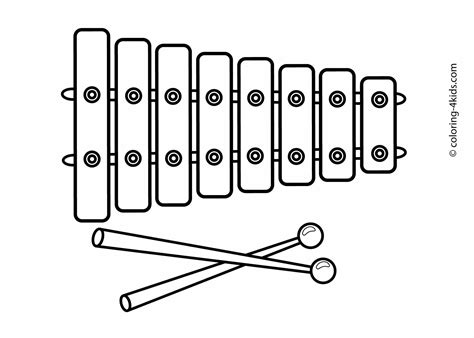 coloriage xylophone color
