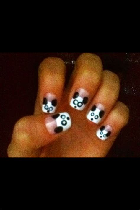 inspired panda nails   nails panda convenience store