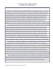 staar essay  staar written compositions   lined page