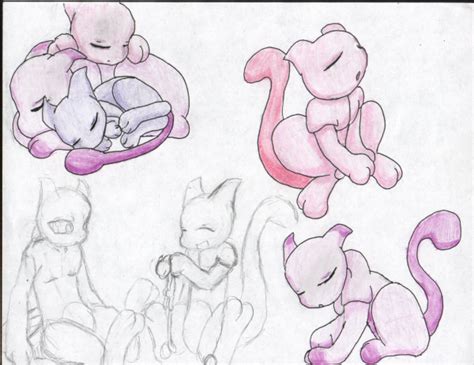 mew and mewtwo poses6 by almightytallestvoldy on deviantart