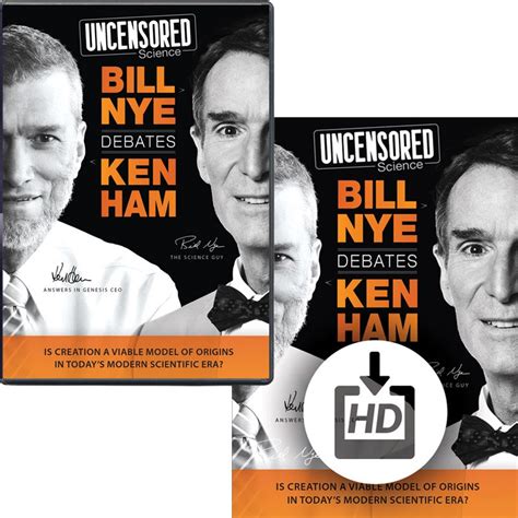 Uncensored Science Bill Nye Debates Ken Ham Dvd Answers In Genesis