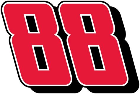Dale Earnhardt Jr Red 88 Logo 88 Vinyl Decal Sticker 5 Sizes