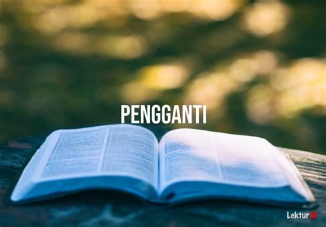 arti kata pengganti  kamus besar bahasa indonesia kbbi