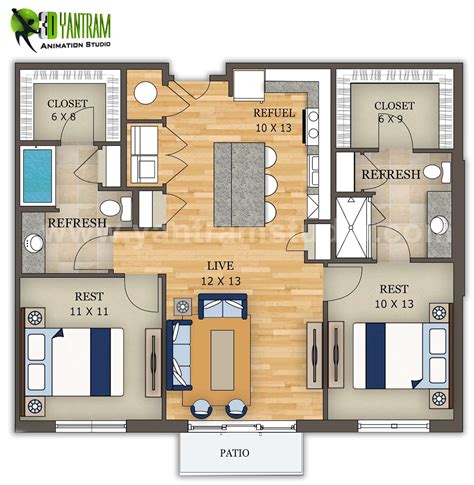house floor plan design  yantram architectural visualisation studio  jersey usa architizer
