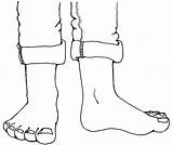Feet Foot Clipart Clip Walking Cartoon Legs Stomp Cliparts Leg Bare Toes Cute Kid Funny Drawing Barefoot Library Line Clipartix sketch template