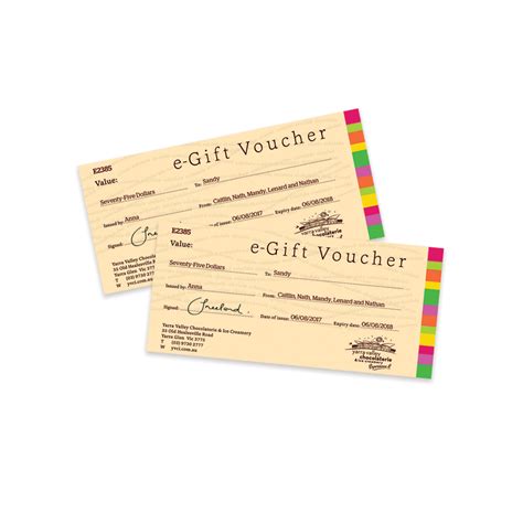 gift voucher  email soft copy yarra valley chocolaterie ice