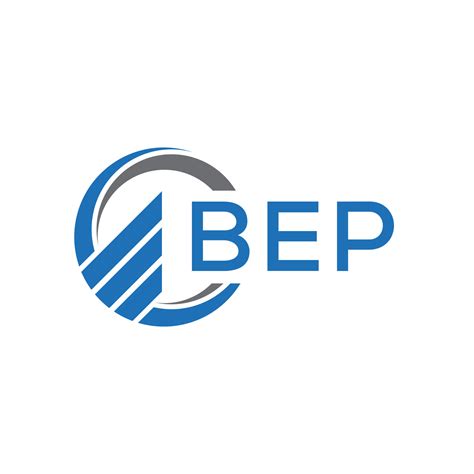 bep flat accounting logo design  white background bep creative initials growth graph letter