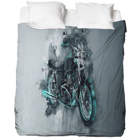 motorcycle bed sheets motorcycle fitted  top sheet etsy