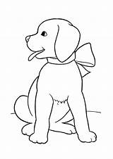 Labrador sketch template