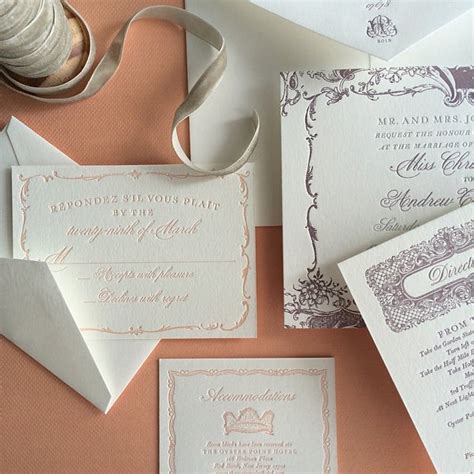vintage written invitations romantic vintage wedding