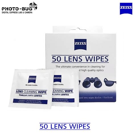 Zeiss 50 Lens Cleaning Wipes 50pcs สำหรับเช็ดทำความสะอาด