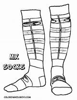 Socks Coloring Sock Drawing Christmas Pages Getdrawings Color Technical Getcolorings Kitty Hello sketch template