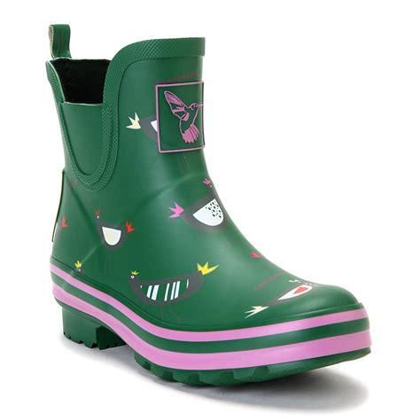 womens rain boot ankle boots waterproof rain footwear cute animal print colorful meadow wellies