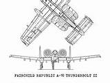 Thunderbolt Blueprint Aviation Fairchild sketch template