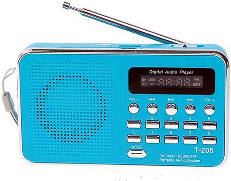 amazoncom hcfsuk portable radio receiver usb stereo mini speaker fm