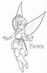 Tinkerbell Coloring Pages Fawn Disney Periwinkle Fairy Fairies Colouring Clipart Printable Kleurplaten Sheets Kids Adult Cartoon Drawings Silvermist Popular Color sketch template