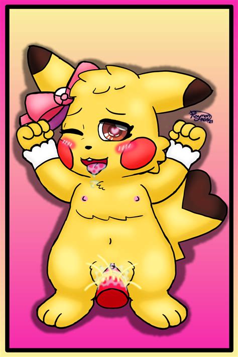 rule 34 2 3 blush bodily fluids cleft tail clothing cosplay pikachu