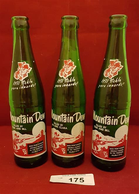 mountain dew pop bottles