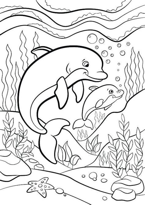 easy  print dolphin coloring pages dolphin coloring pages